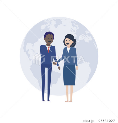 グローバル社会で活躍する人材のイラスト素材 98531027