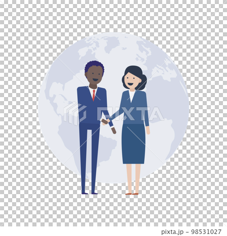 グローバル社会で活躍する人材のイラスト素材 98531027