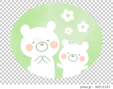 Warm friend polar bear parent and child Warm friend polar bear parent and child 98531107