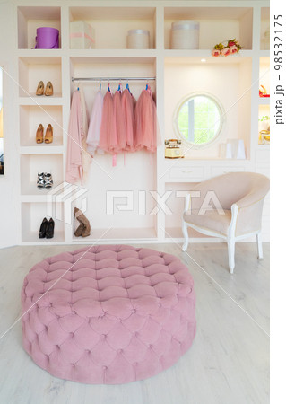 wardrobe with clothes 98532175