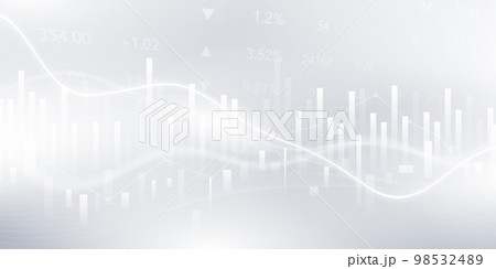 business vector illustration design Stock market charts or Forex trading charts for business and finance ideas. 98532489
