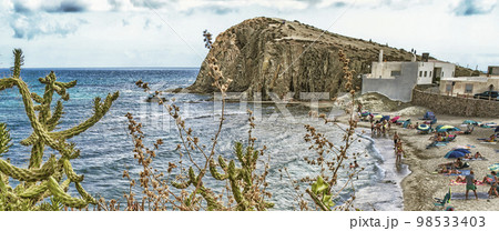 Beach of La Isleta del Moro, Cabo de Gata-Nijar Natural Park, Spain 98533403