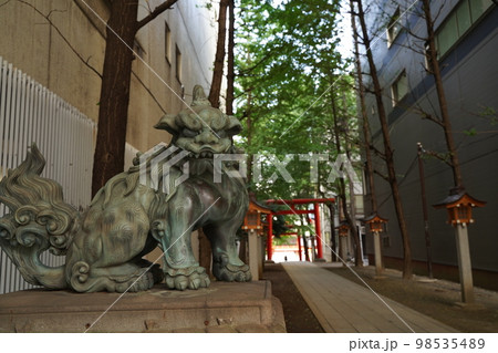 花園神社、はなぞの、神社、新宿、東京、日本、神社、建物、仏教、狛犬、鳥居、参道、ご利益、初詣、はつも 98535489