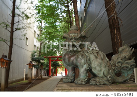 花園神社、はなぞの、神社、新宿、東京、日本、神社、建物、仏教、狛犬、鳥居、参道、ご利益、初詣、はつも 98535491