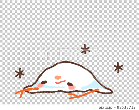 Melted snowman Melted snowman 98535712