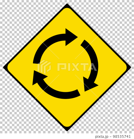 路標旋轉箭頭圖標 98535741