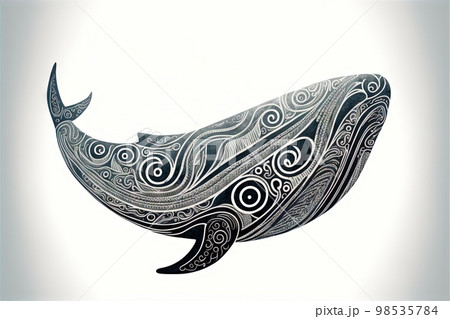 tribal humpback whale tattoo