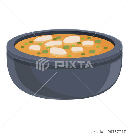 Street thai soup icon cartoon vector. Dish food. Basil meal 98537747