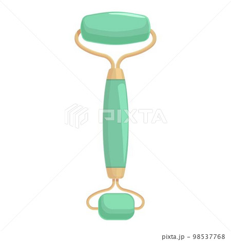 Beautiful facial roller icon cartoon vector. Face skin. Stone massager Beautiful facial roller icon cartoon vector. Face skin. Stone massager 98537768