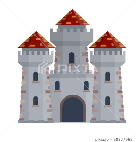 Medieval European stone castle. Medieval European stone castle. 98537968