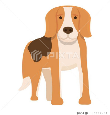 Small dog icon cartoon vector. Canine dog. Run animal Small dog icon cartoon vector. Canine dog. Run animal 98537983