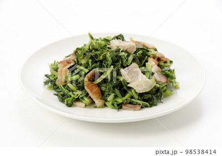 葉大根と三枚肉の炒め物 98538414