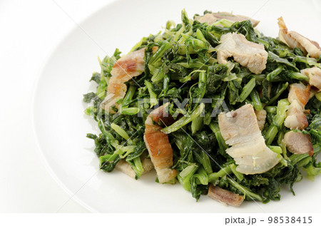 葉大根と三枚肉の炒め物 葉大根と三枚肉の炒め物 98538415