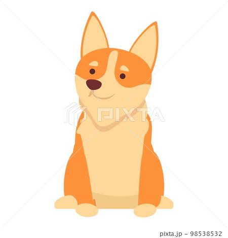 Smiling dog icon cartoon vector. Cute corgi. Pet funny Smiling dog icon cartoon vector. Cute corgi. Pet funny 98538532