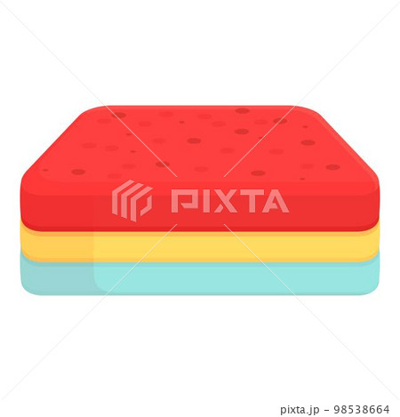 Drop gel sponge icon cartoon vector. Detergent liquid. Domestic spray Drop gel sponge icon cartoon vector. Detergent liquid. Domestic spray 98538664