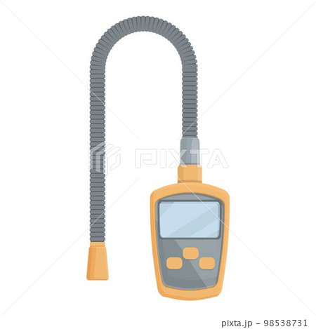 Engineer gas detector icon cartoon vector. Meter monitor. Digital device 98538731