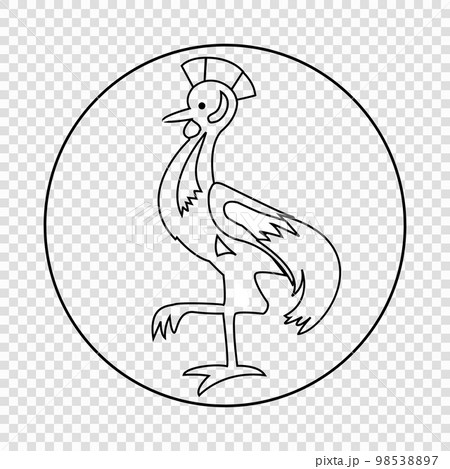 Thin line emblem of Uganda Thin line emblem of Uganda 98538897