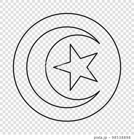Thin line emblem of Tunisia Thin line emblem of Tunisia 98538898