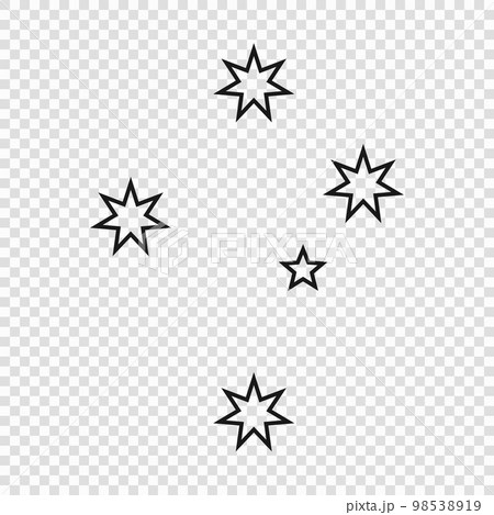 Southern Cross, Thin line emblem of Australia 98538919