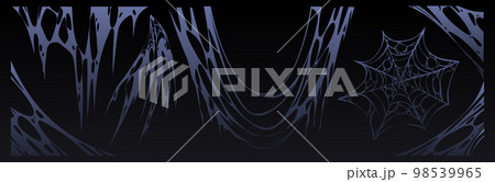 Spider web Halloween set, cobweb spooky insect net 98539965