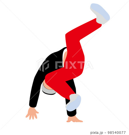 スワイプスをするブレイクダンサー スワイプスをするブレイクダンサー 98540077