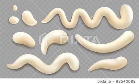 Drips of mayonnaise, cheese sauce or vanilla cream Drips of mayonnaise, cheese sauce or vanilla cream 98540088