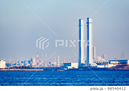 千葉 火力発電所　【 化石燃料 による 発電 の イメージ 】 98540412