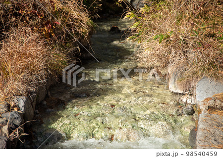 草津温泉にある西の河原公園の美しい風景 草津温泉にある西の河原公園の美しい風景 98540459