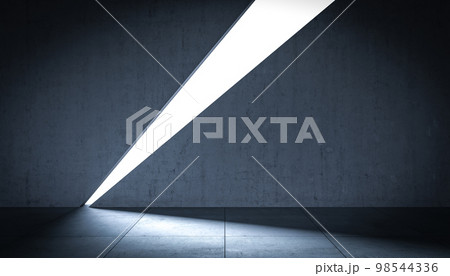 futuristic, minimalist concrete interior. 98544336