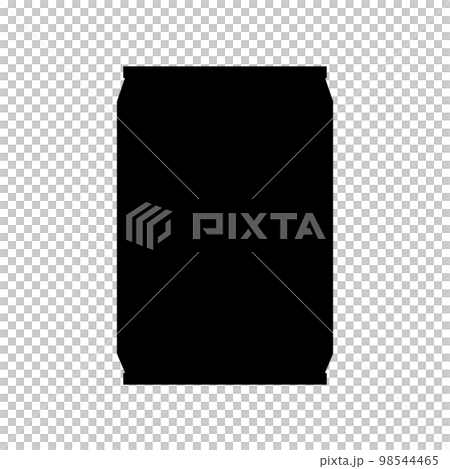 鋁罐剪影圖標。飲料罐。向量。 98544465