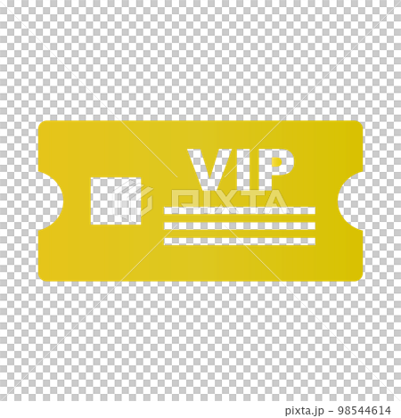 金色貴賓票圖標。豪華的特殊待遇。向量。 98544614