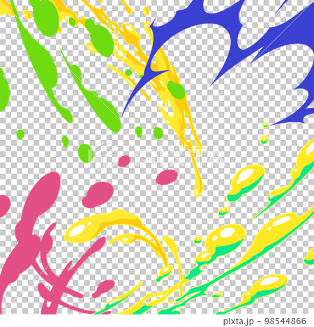 七彩潑水效果背景_1:1 98544866