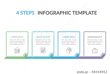 4 Steps - Infographic Template 98544952