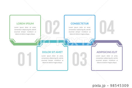 4 Steps - Infographic Template 98545309