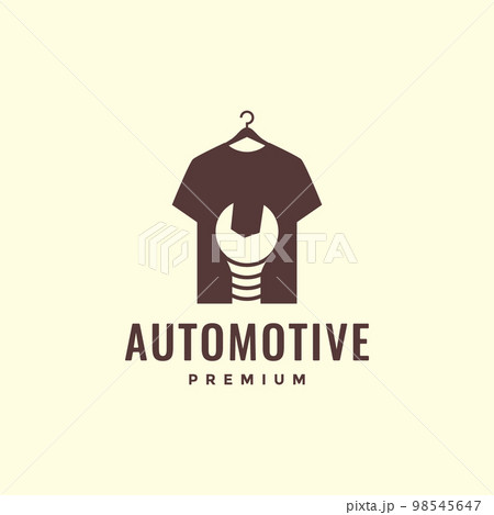 cloth with wrench tool automotive kit logo design vector icon illustration template cloth with wrench tool automotive kit logo design vector icon illustration template 98545647