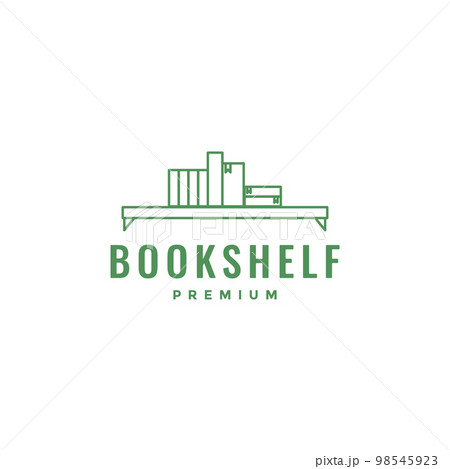 book shelf neat wall interior minimalist logo design vector icon illustration template book shelf neat wall interior minimalist logo design vector icon illustration template 98545923