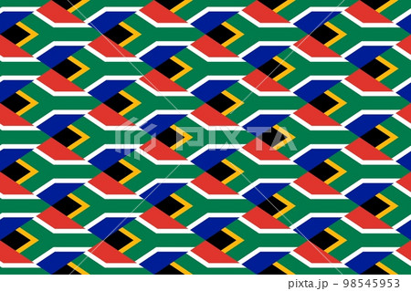 Geometric pattern in the colors of the national flag of South Africa. The colors of South Africa. Geometric pattern in the colors of the national flag of South Africa. The colors of South Africa. 98545953
