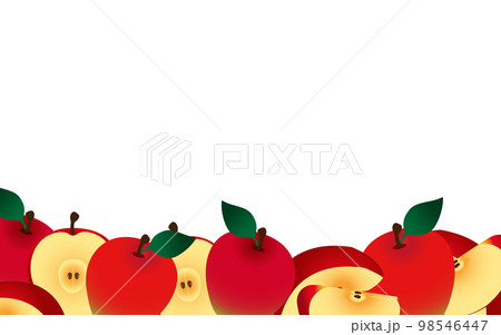 りんごを配置した背景・フレーム 98546447