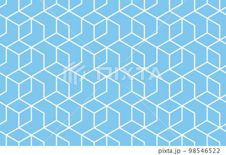 The geometric pattern with lines. Seamless vector background. White and blue texture. Graphic modern pattern. Simple lattice graphic design The geometric pattern with lines. Seamless vector background. White and blue texture. Graphic modern pattern. Simple lattice graphic design 98546522