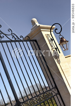 Entrance of a winery in St Emilion France Entrance of a winery in St Emilion France 98546603