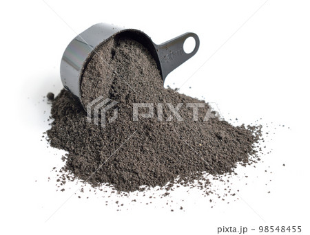 Nigella miller's bran isolated on white background 98548455