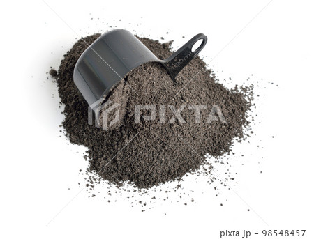 Nigella miller's bran isolated on white background 98548457