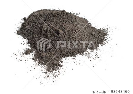 Nigella miller's bran isolated on white background 98548460