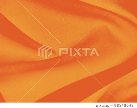 オレンジ色の滑らかな布 98548645