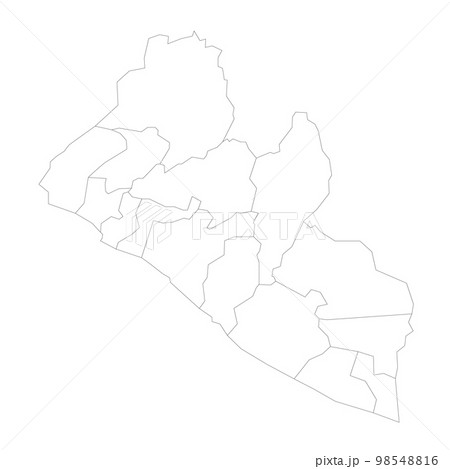 Liberia political map of administrative divisions Liberia political map of administrative divisions 98548816
