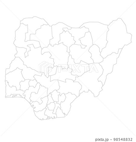 Nigeria political map of administrative divisions Nigeria political map of administrative divisions 98548832