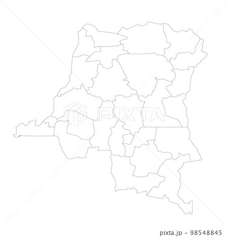 Democratic Republic of the Congo political map of administrative divisions 98548845