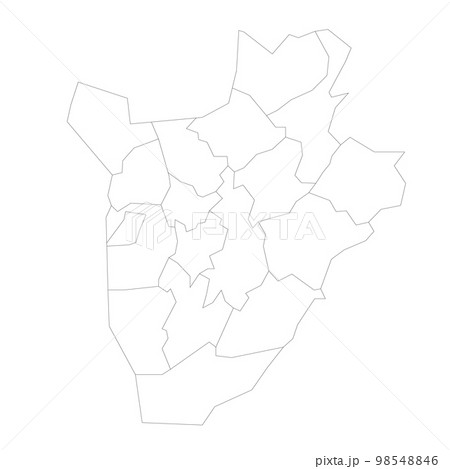 Burundi political map of administrative divisions 98548846