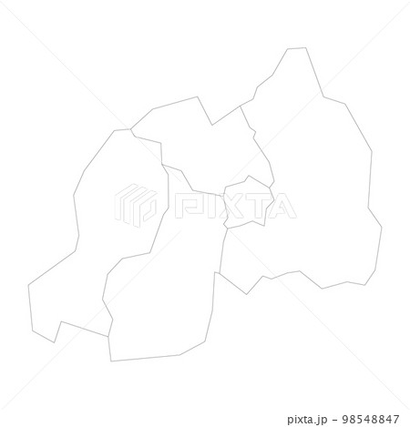 Rwanda political map of administrative divisions 98548847