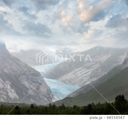 Nigardsbreen Glacier from far, Norway Nigardsbreen Glacier from far, Norway 98550567
